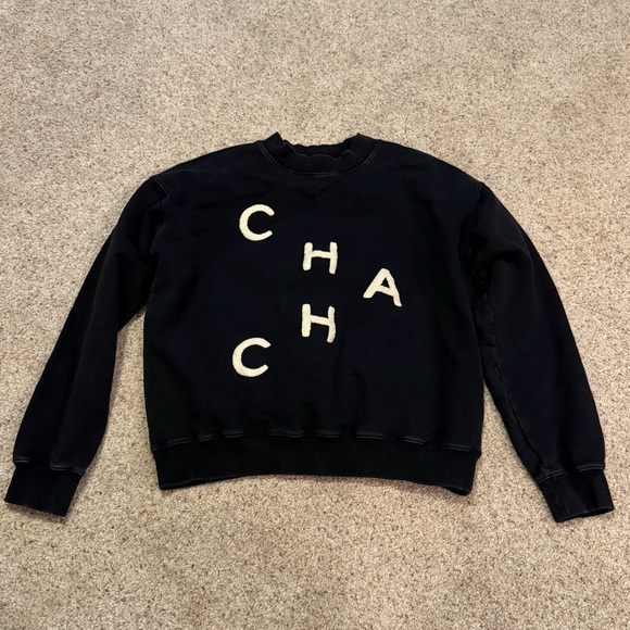 EllandEmm Black Cha Cha Sweatshirt Size Large - Picture 2 of 4